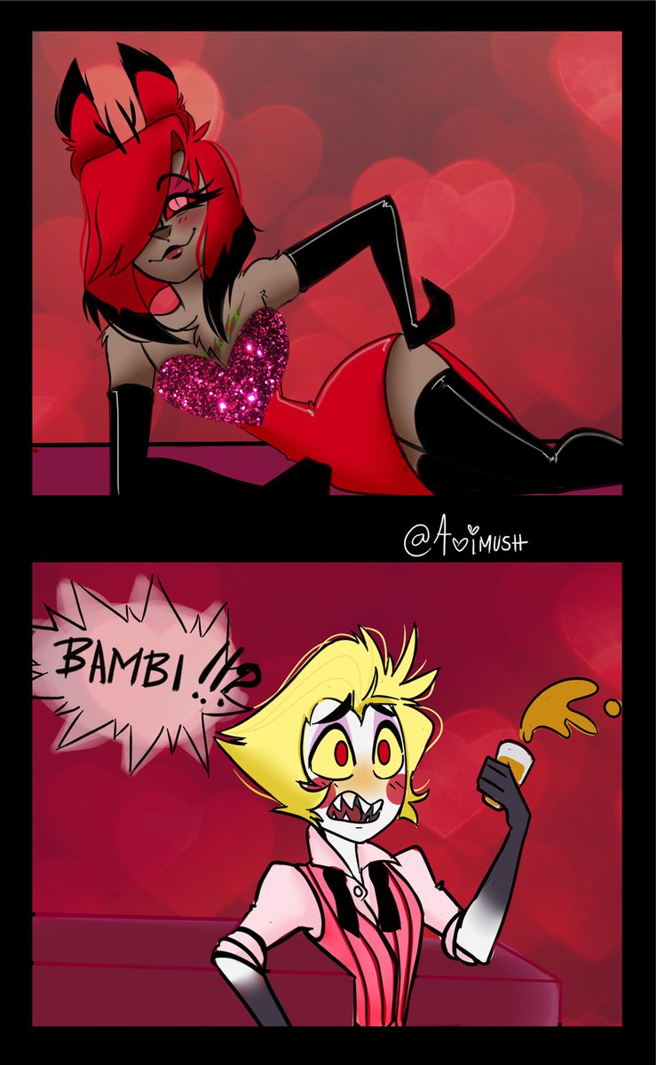 AoiMush's tweet photo. #Alastor #LuciferMorningstar #HazbinHotel https://t.co/b2Jmg8nvZA