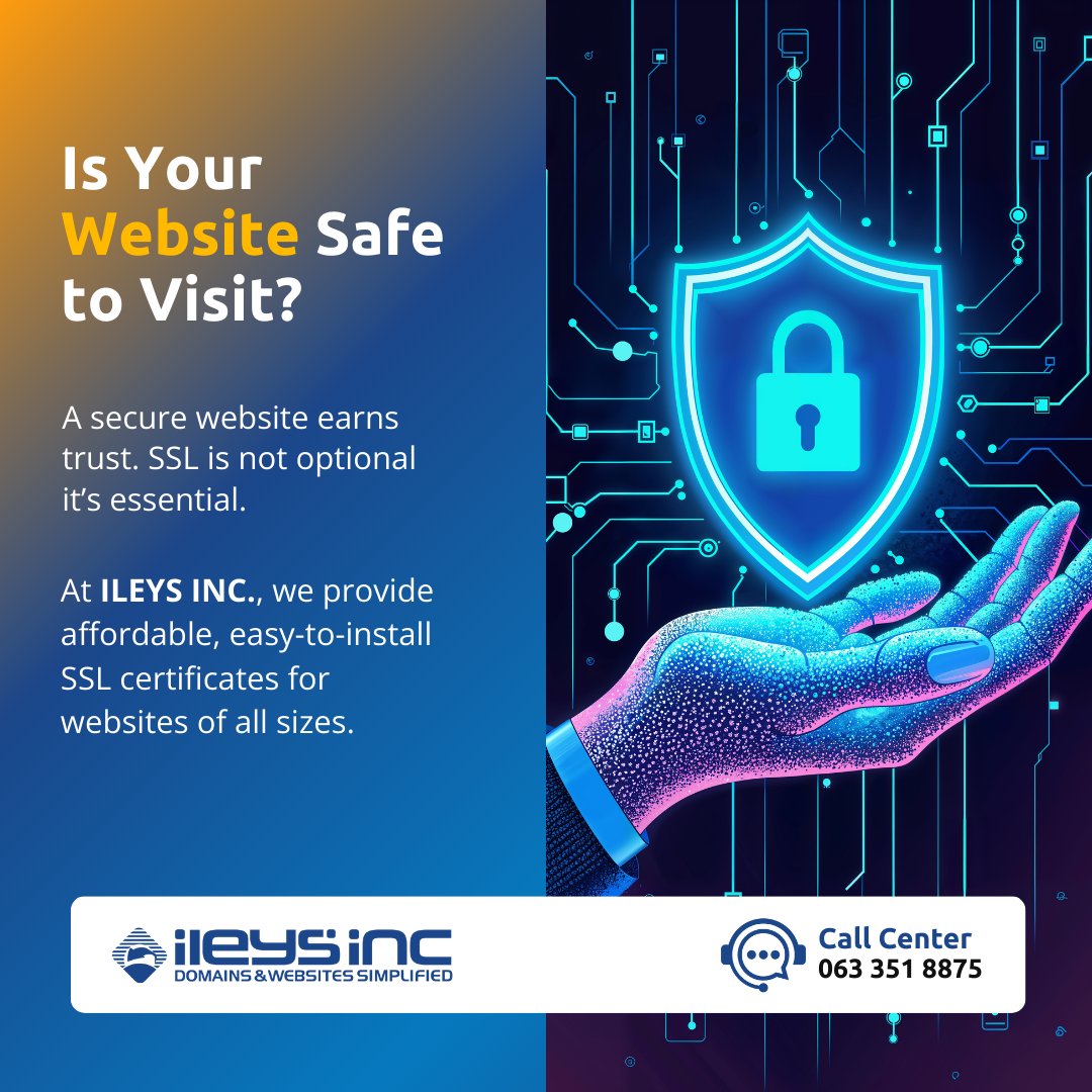 IleysInc's tweet image. Is your website safe to visit?
With 𝐈𝐋𝐄𝐘𝐒 𝐈𝐍𝐂. SSL, your website shows visitors their data is safe and their privacy matters.

Protect your website. Protect your customers.
#ILEYSINC #SSL #SecureWebsite #BuildTrust