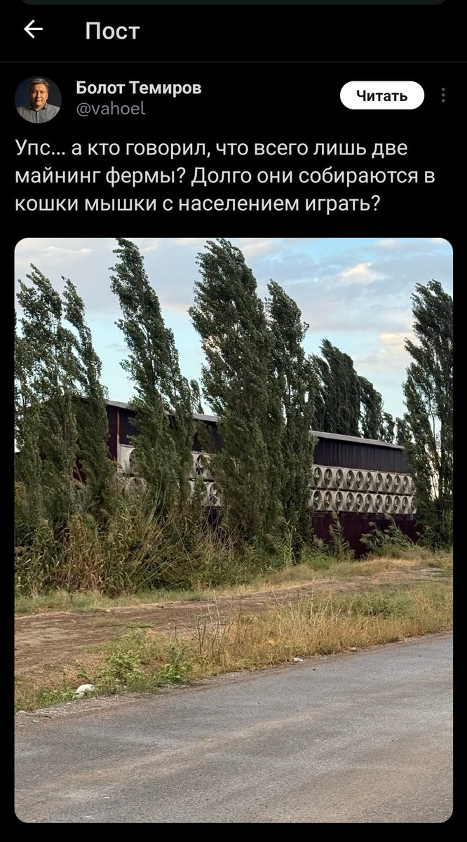 А никто не задался вопросом, почему в конце ноября деревья зеленые?
Я конечно понимаю, что твои читатели несмышленые, но не настолько же надо гнать хуйню? <a href="/vahoel/">Болот Темиров</a>
