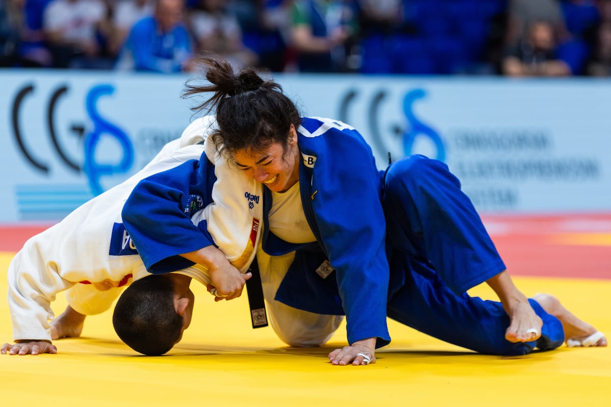 Judo : Gabriella Willems a été surprise d'emblée à Abou Dhabi ! dhnet.be/sports/omnispo…