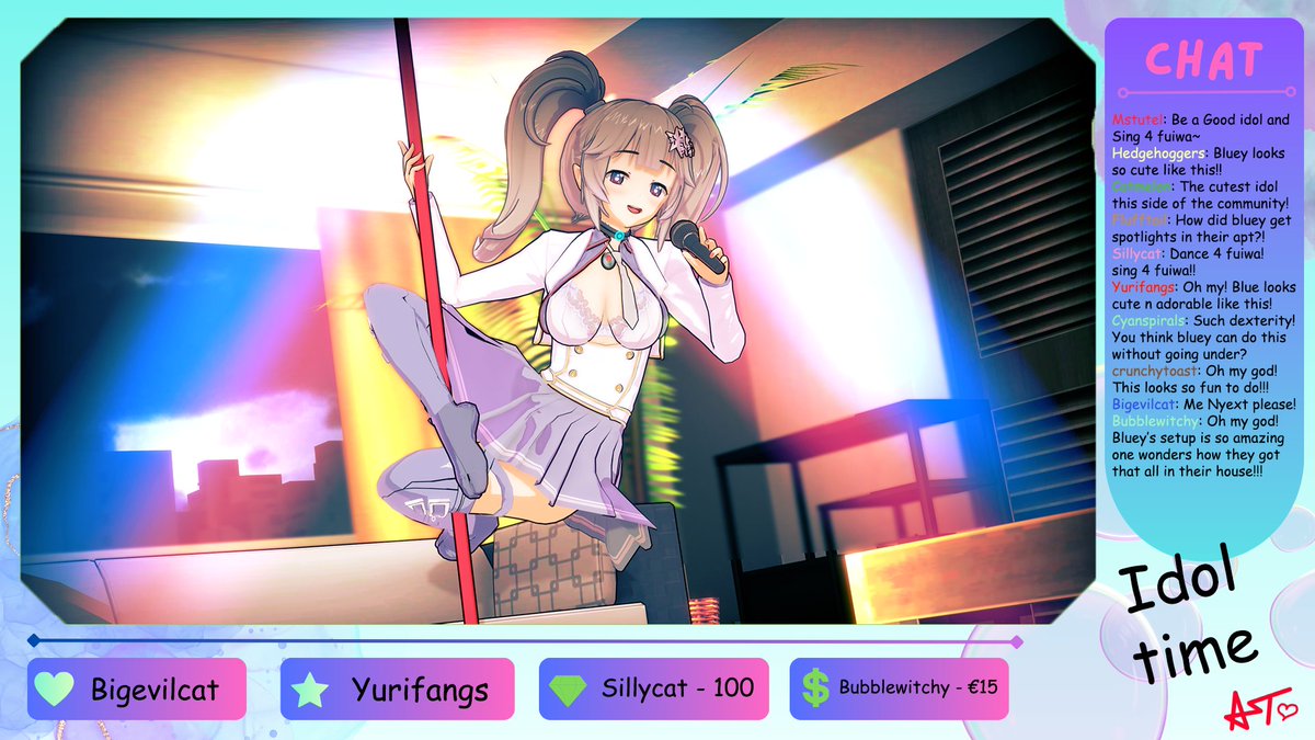 Day 29 Idol/vtuber

The perfect Idol to represent you, the viewer, hypno community rise those hands for the one and only Blueyhypno(ized)!

🍪Yes i made a stream overlay for this, im really proud of it, can you recognize the names in chat?

Ft. <a href="/BlueHyp3/">BlueHypno~</a>