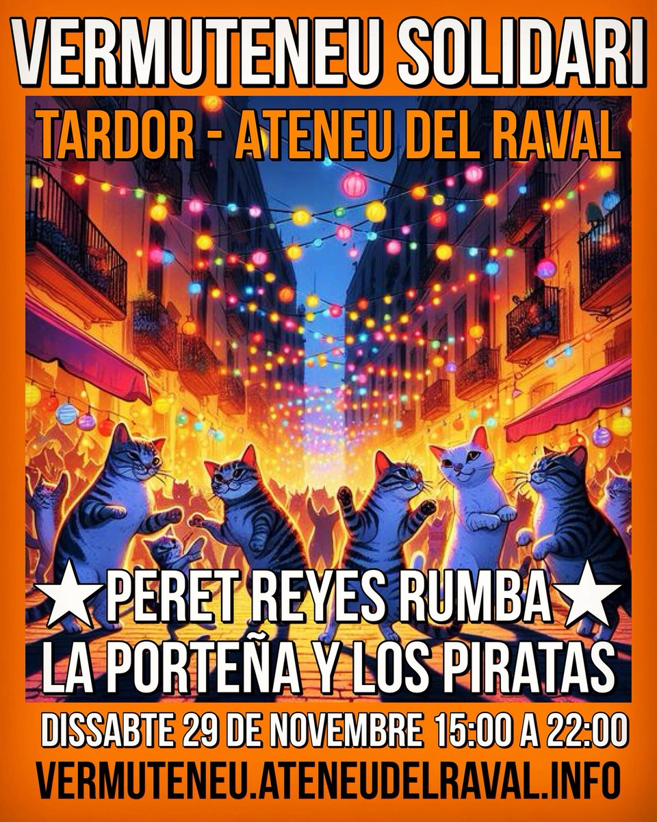 AteneudelRaval's tweet photo. Hoy es el gran día del #Vermuteneu Solidari de Tardor!!! 
+ info en https://t.co/cZnX7hHY3Y https://t.co/ilb86flm93