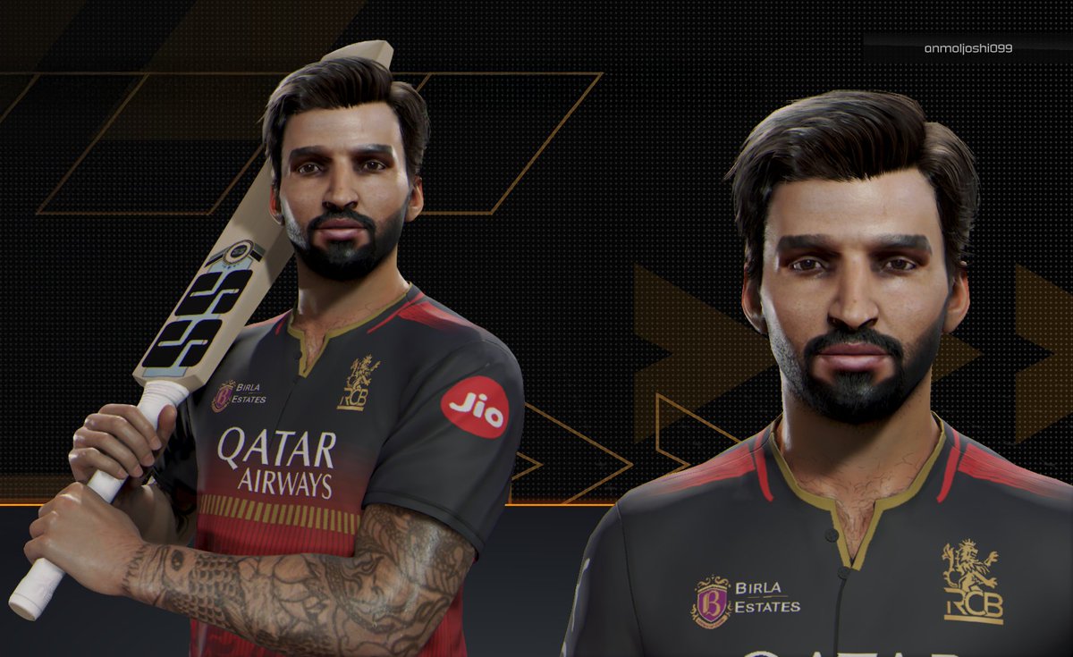 AJMods99's tweet photo. Shared my version of Rajat Patidar โ the 2025 IPL winning captain in #Cricket26!
Hope you all like it ๐๐ฅ
#AJMods #RCB #RajatPatidar ๐ฎโค๏ธ๐ค๐ฅ https://t.co/ewLqRUeWQF