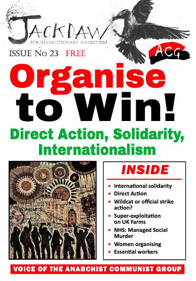 JACKDAW.
For revolutionary anarchism.
Issue 23.
Direct action, Solidarity, Internationalism.
Free PDF download here:
⬇️
anarchistcommunism.org/2025/06/29/wor…