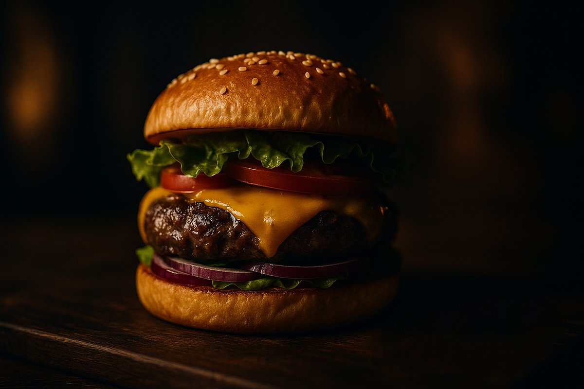 Why do burgers make people happy? Because it's the only structure in the world where everything is finally in its place. 🍔💛