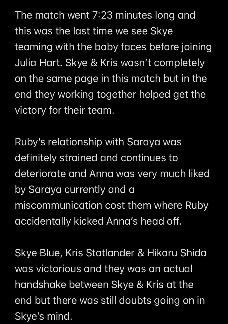 SkyeBlueNews's tweet photo. On this day!
Skye Blue, Kris Statlander & Hikaru Shida vs Anna Jay & The Outcast (Ruby Soho & Saraya) on AEW Rampage Episode 121 on the 29th November 2023.
#AEW #AEWRampage #SkyeBlue #HikaruShida #KrisStatlander #RubySoho #AnnaJay #Saraya https://t.co/Rbjj2EHWAT