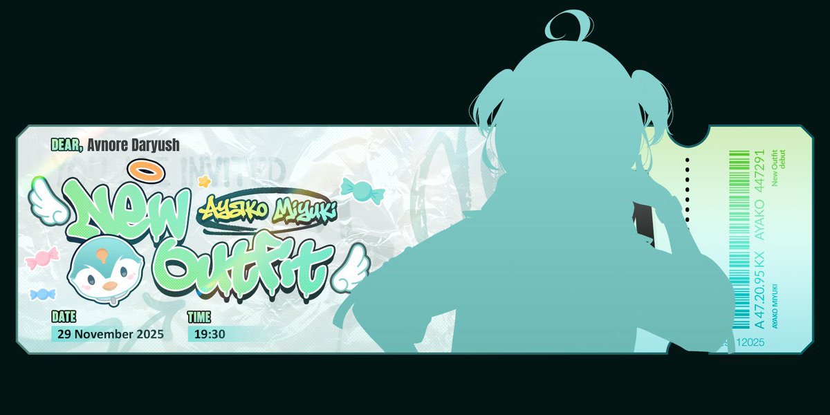 Diundang ke new outfit debut Ayako!! 👀✨ 
Gas dateng!