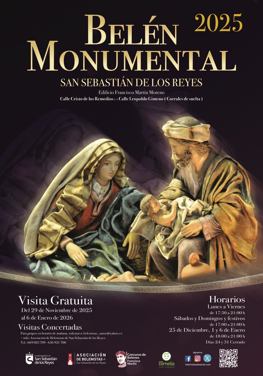 Hoy se abre al público el Belén Monumental, hasta el 6 de enero de 2026. Toda la info aquí 👇🏻