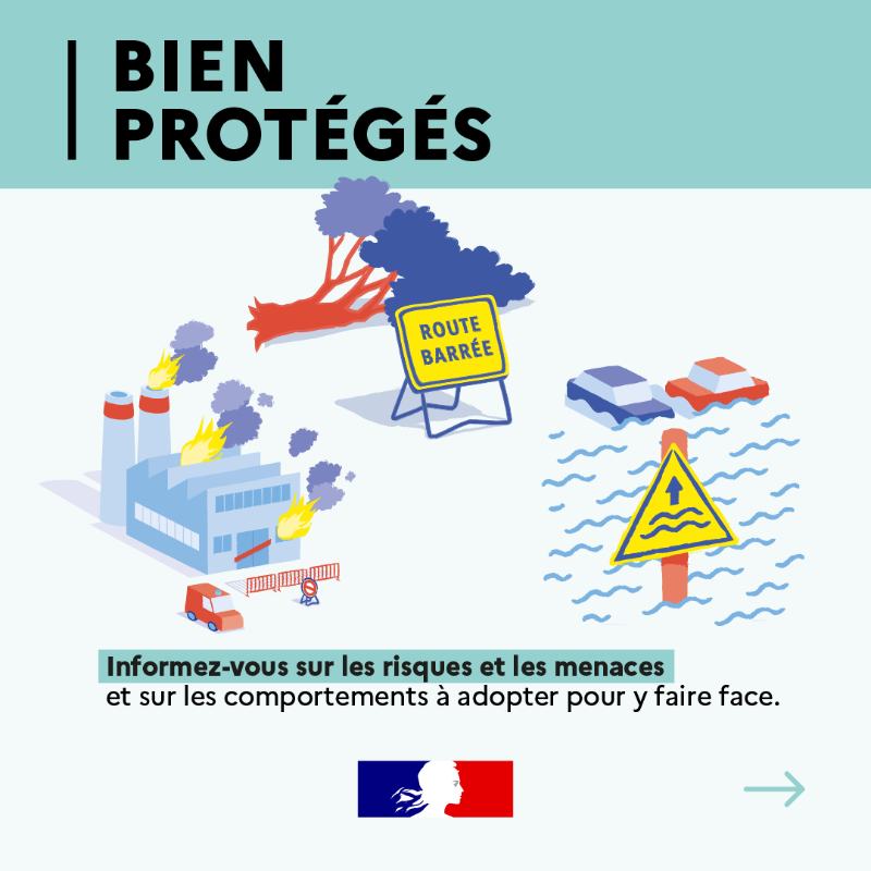 Interieur_Gouv's tweet photo. #TousResponsables I Découvrez le guide pour faire face aux risques majeurs. 

❓ Comment s’y préparer
⚠️ Les bons réflexes à adopter en cas d’alerte
👮 Comment se mobiliser pour contribuer à la sécurité de tous

https://t.co/RPWJhouC7a