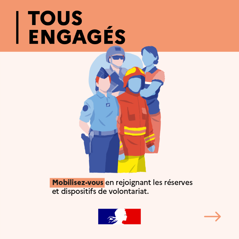 Interieur_Gouv's tweet photo. #TousResponsables I Découvrez le guide pour faire face aux risques majeurs. 

❓ Comment s’y préparer
⚠️ Les bons réflexes à adopter en cas d’alerte
👮 Comment se mobiliser pour contribuer à la sécurité de tous

https://t.co/RPWJhouC7a