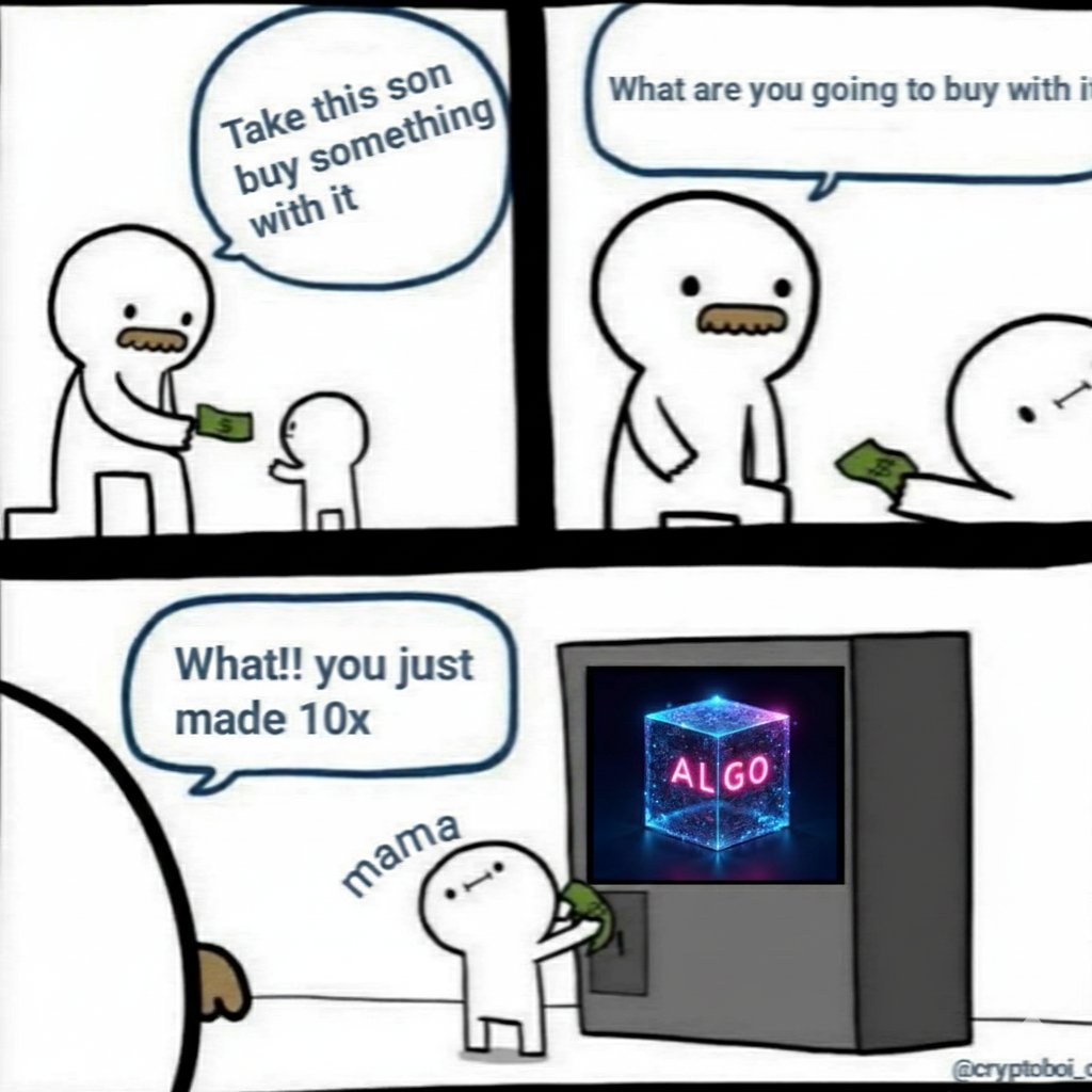 saef240404's tweet image. I am very excited for this event, I hope you like the work I have created.

💎 “Di dunia penuh noise, ALGO adalah senjatanya para trader cerdas.”

#ALGO #ALGOCONTESTMEME