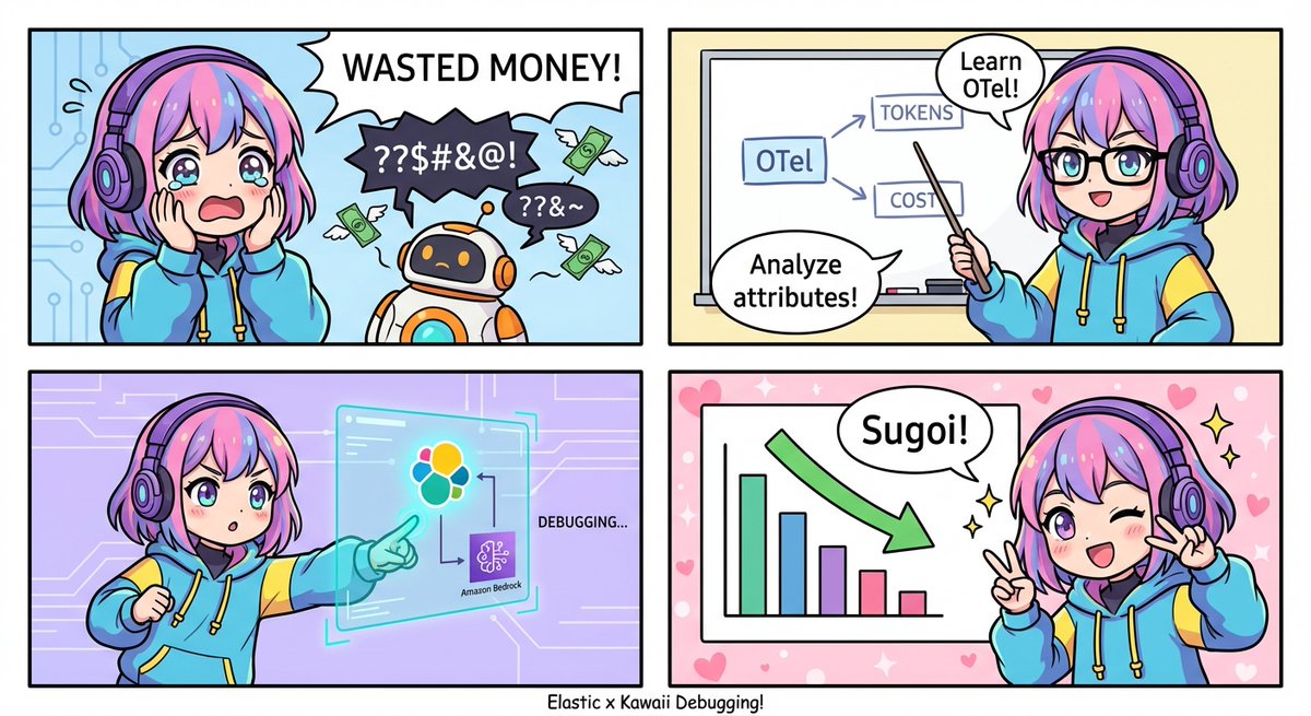 hopedj's tweet image. Senpai! Is your AI hallucinating?! 😱 Standard traces aren&apos;t enough—we need OTel attributes for TOKENS and COST! 💸 Debug Amazon Bedrock with #Elastic 8.16! No more expensive gibberish! ✨ Sugoi! 🤖📉 #LLMObservability #GenAI

elastic.co/docs/explore-a…