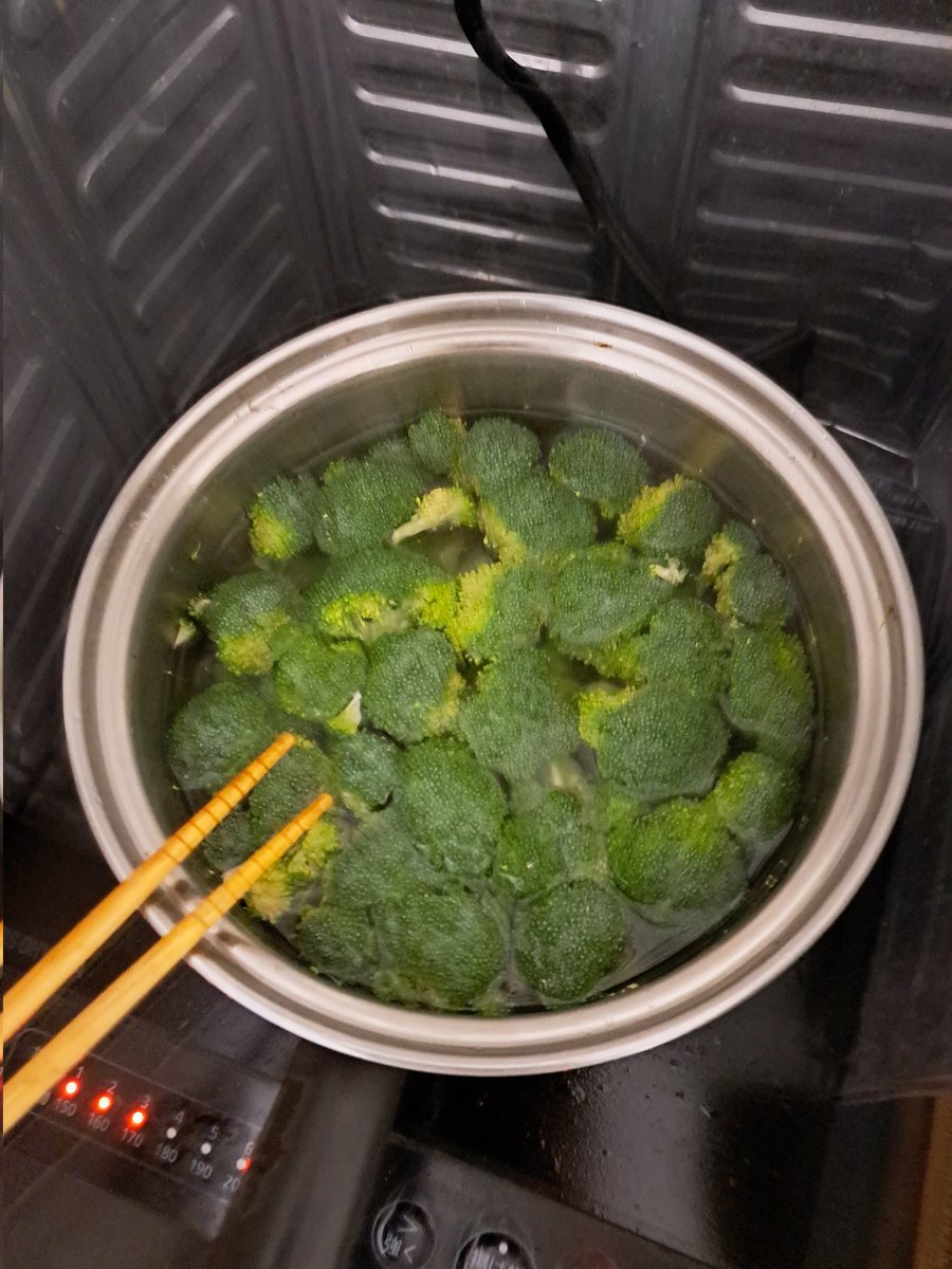 リュウジさん、人生初のブロッコリー🥦を茹でました！ 茹でただけ