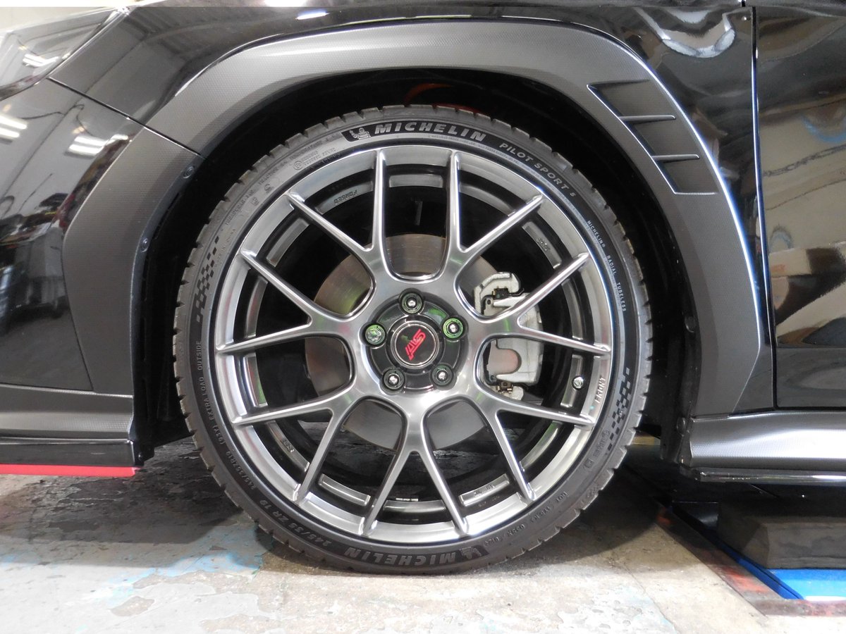 ProvaYokohama's tweet photo. #VBH #WRXS4 #SPORTSHARP #ブレーキキット お取付でのご来店です。ブラックのボディカラーにレッドキャリパのアクセント。#BBS製 19in ホイールにもマッチ。ありがとうございました！#スバル #prova #subaru #bigbrakes #dressup https://t.co/eysxmoMxRr