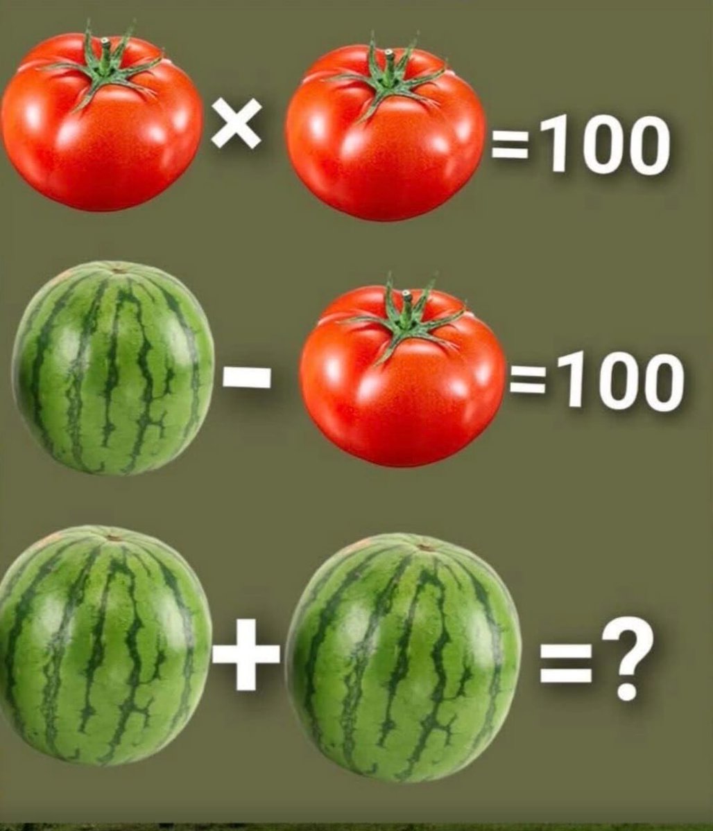 dussyme's tweet image. Test your IQ. What’s the answer???
