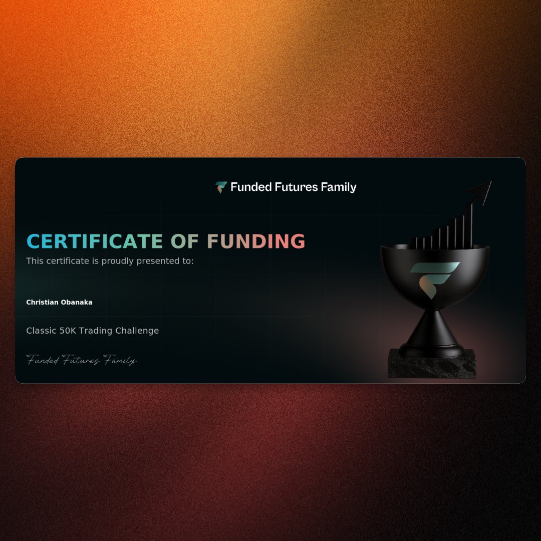 chrisgoingturbo's tweet image. +50k w/ @fundedfamily. 
amazing experience so far.