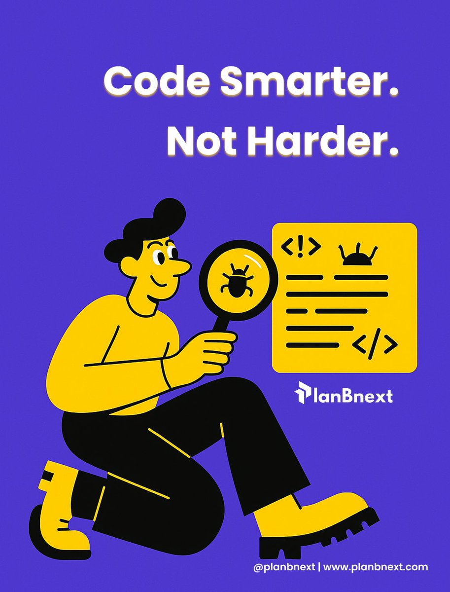planBnext's tweet image. 𝐂𝐨𝐝𝐞 𝐬𝐦𝐚𝐫𝐭𝐞𝐫, 𝐧𝐨𝐭 𝐡𝐚𝐫𝐝𝐞𝐫 

Boost productivity, save time, and make every line count with smarter workflows. Your future self will thank you!

Start optimizing your code today with PlanBnext!

#CodeSmarter #TechSolutions #PlanBnext