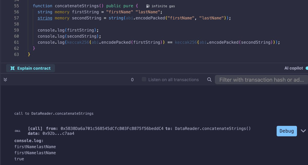 zdravkohristov0's tweet image. I think my usage of abi.encodePacked will drop significantly after finding this out :D 

Credit to @ali_shehab121 for showing it to me
