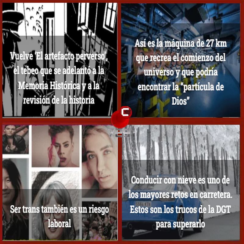 Carabanchelnet's tweet image. 📌Máquina que recrea el comienzo del #universo #partículadeDios
📌Ser #trans también es un #riesgolaboral
📌Vuelve #Elartefactoperverso #tebeo que se adelantó a la #MemoriaHistórica
📌Conducir con #nieve #Trucos de #DGT
carabanchel.net
#Carabanchel #Madrid #VIDEOS #comic