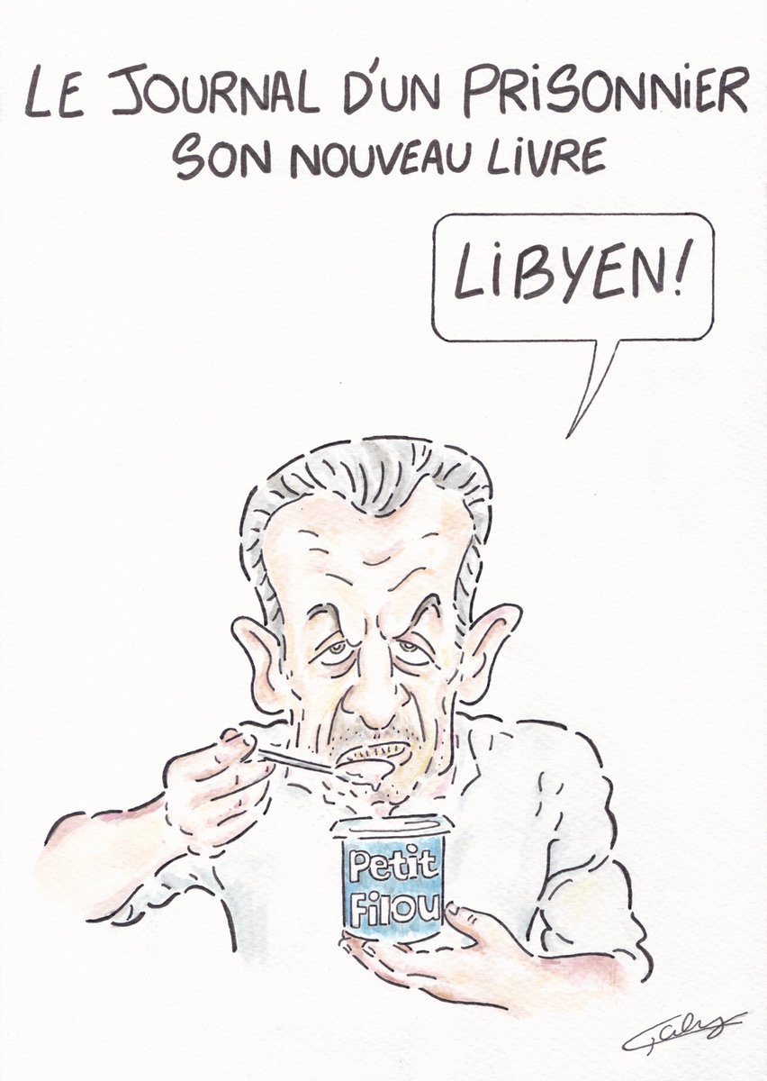 BlaguesDessins's tweet photo. Le #DessinDePresse de Galy : Sortie express
Retrouvez les dessins de Galy sur : https://t.co/VQNx0gcWdF
#DessinDeGaly #ActuDeGaly #Galy #Humour #Sarkozy #NicolasSarkozy #Prison #Prisonnier #Livre #Libyen #LeJournalDunPrisonnier https://t.co/ZKT50jRF7x