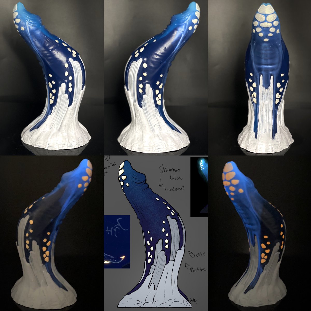 Just finished this magical custom TERLUS 💙🤍 model designed by <a href="/DeviantGardens/">Deviant Gardens</a> and pour concept by customer ✨

We still have a few more custom spots open with 20% off!