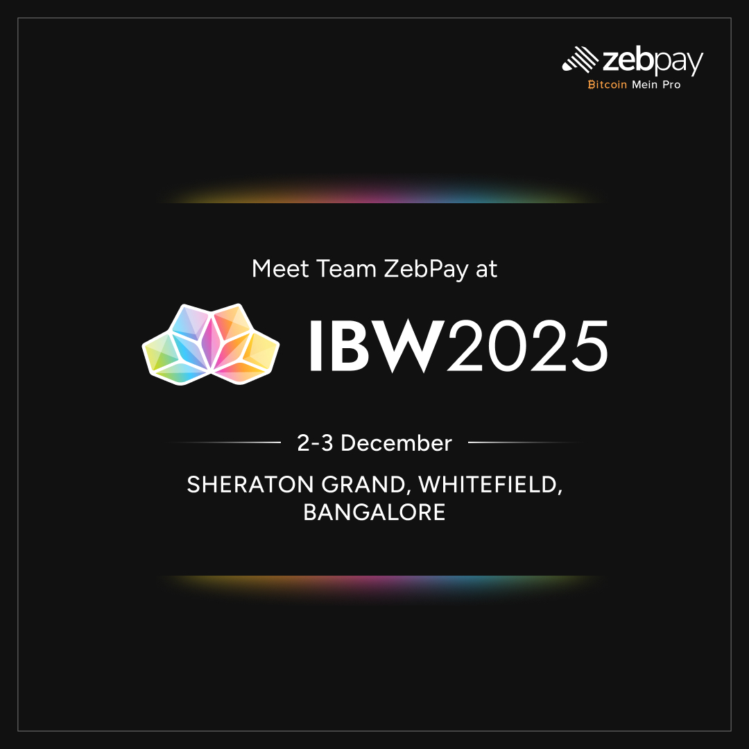 zebpay's tweet image. ZebPay is heading to India Blockchain Week 2025 on 2–3 December at Sheraton Grand, Whitefield, Bengaluru.

If you’ll be there too, let’s catch up, we’d be happy to share what we’re building and learn what you’re working on.

See you there! 👋

#IBW #IndiaBlockchainWeek #IBW2025
