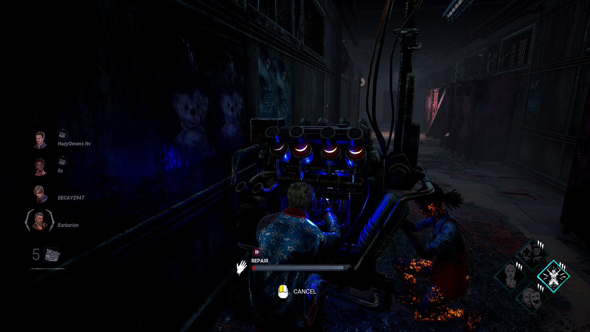 I wish DBD would make like a Rave Mode or something. Like do some Neon Vibe type shit. Saw this from a random screenshot I took and I liked seeing this blue