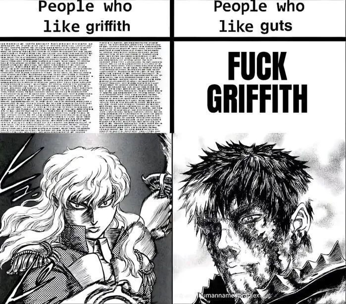 mangaa's tweet photo. FUCK GRIFFITH https://t.co/mnbsKS9H8k