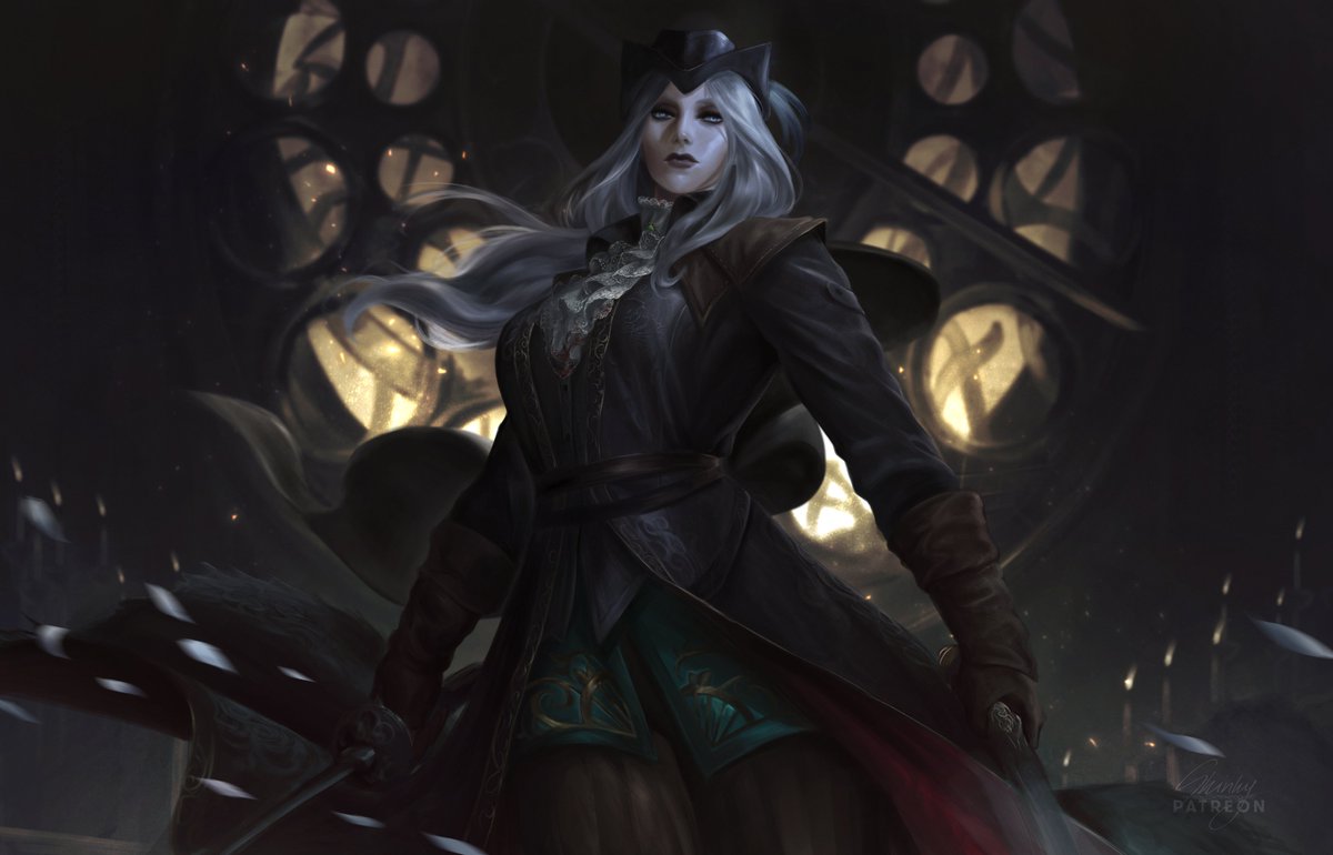 First time illustrating Lady Maria | Bloodborne