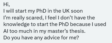 MushtaqBilalPhD's tweet photo. What advice do you have for this person? https://t.co/gjuskoEV44