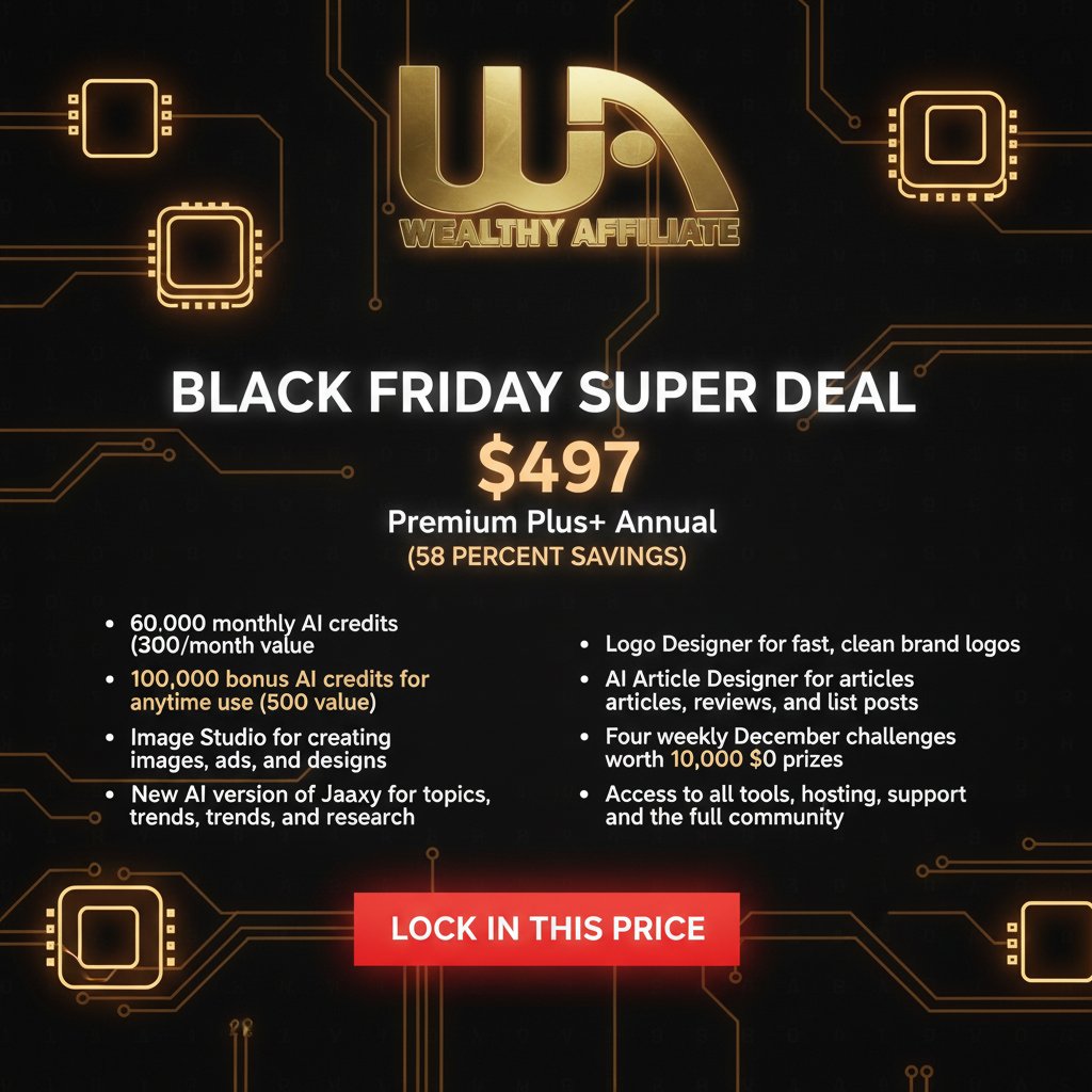 IncomeLegion's tweet image. Since 2005, Wealthy Affiliate has helped over 2.9 million people find varying degrees of #success online. Come live your potential with the best combination of the lowest price and the most real bonuses this #BlackFriday to #CyberMonday. my.wealthyaffiliate.com/upgrade/blackf…