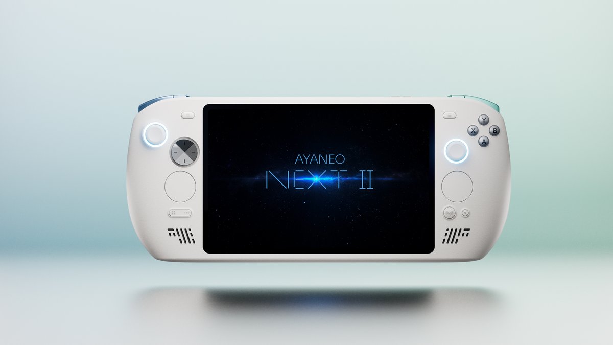 AYANEO__'s tweet image. AYANEO NEXT II 
A new-gen flagship Windows handheld built for the future 🔥
Custom 9&quot; OLED native landscape display 
2400 × 1504 ultra-clear resolution with a 165Hz high refresh rate 
Floating 8-way D-pad &amp;amp; dual intelligent touchpads Dual-mode trigger locks &amp;amp; dual rear buttons 🎮