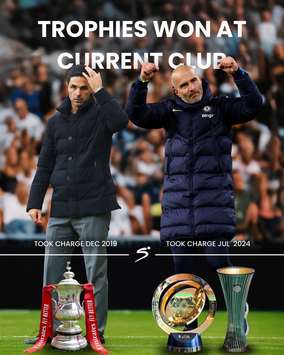 Hsports_HD's tweet image. 7 seasons of Arteta. 1 season of Maresca.