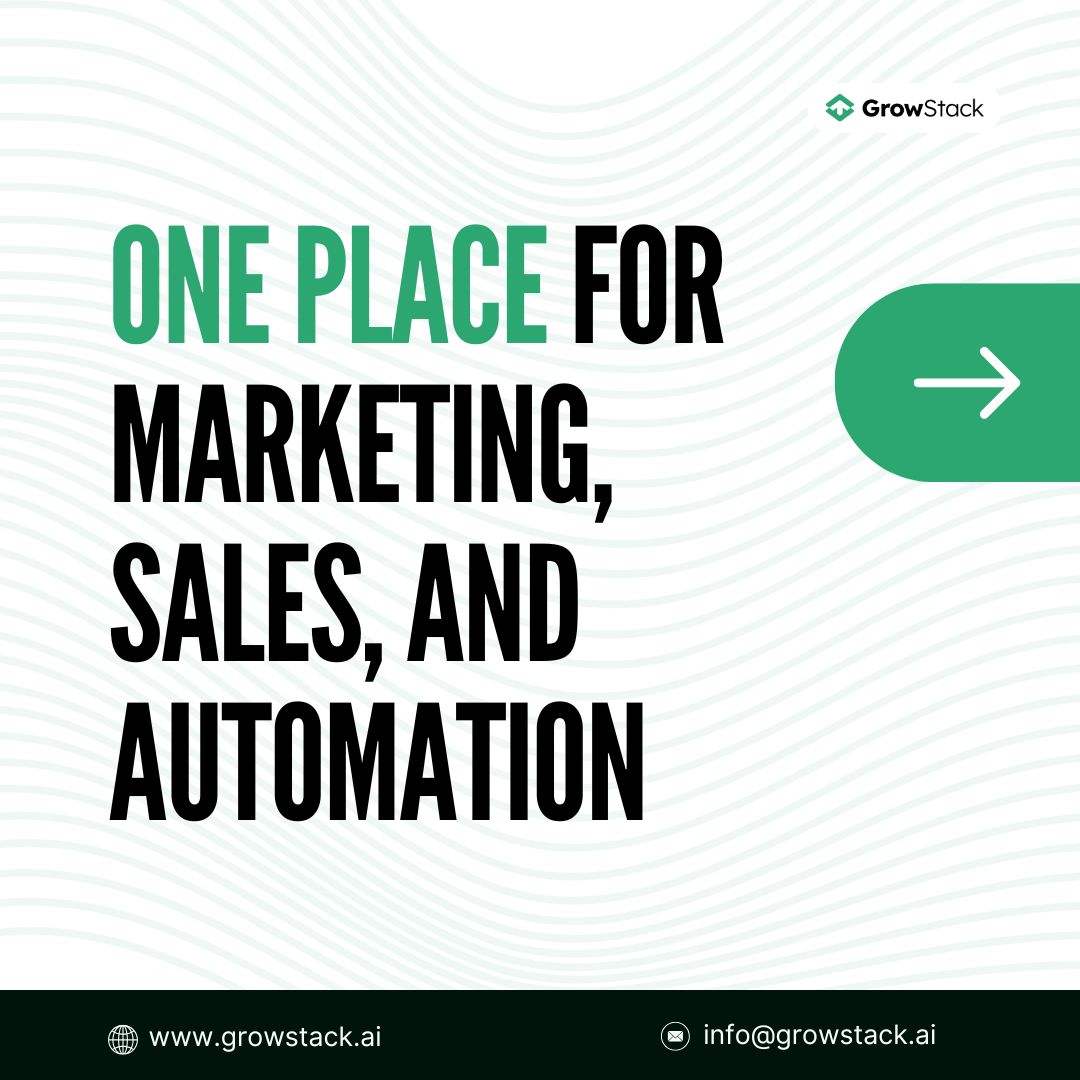 Growstackai's tweet image. Marketing, sales, and automation feel stronger when they work from one place ⚡
Teams move from capture to follow-up without shifting between screens
One straight path from lead to conversion.

Try growstack.ai 

#UnifiedGrowth #MarketingAndSales #AutomationTools