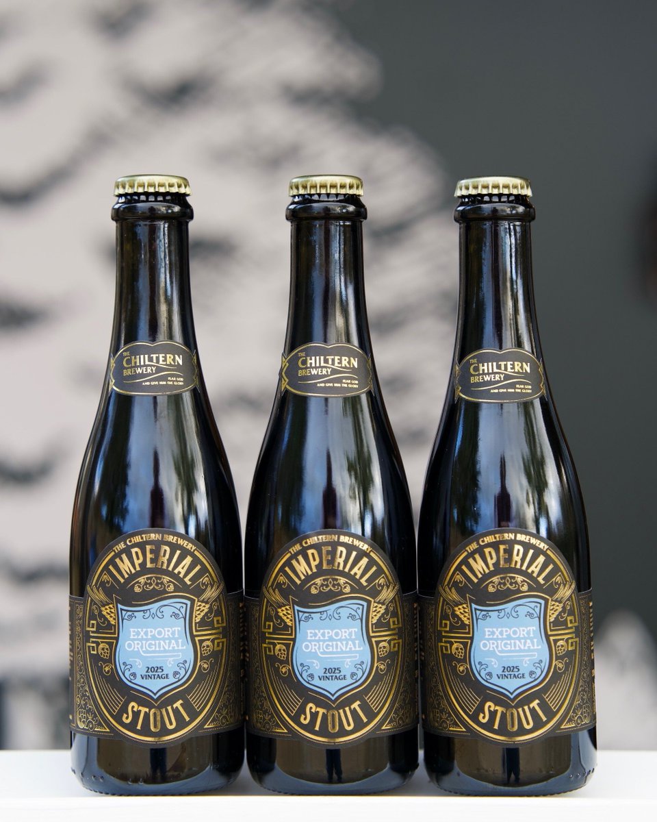 ChilternBrewery's tweet image. 🍺 Our 45th Anniversary Export Original Imperial Stout is selling fast.
Rich, full-bodied &amp;amp; brewed with five grains + Fuggles hops.
Last bottles in the Brewery Shop &amp;amp; online.
#TheChilternBrewery #ImperialStout #SmallBatch