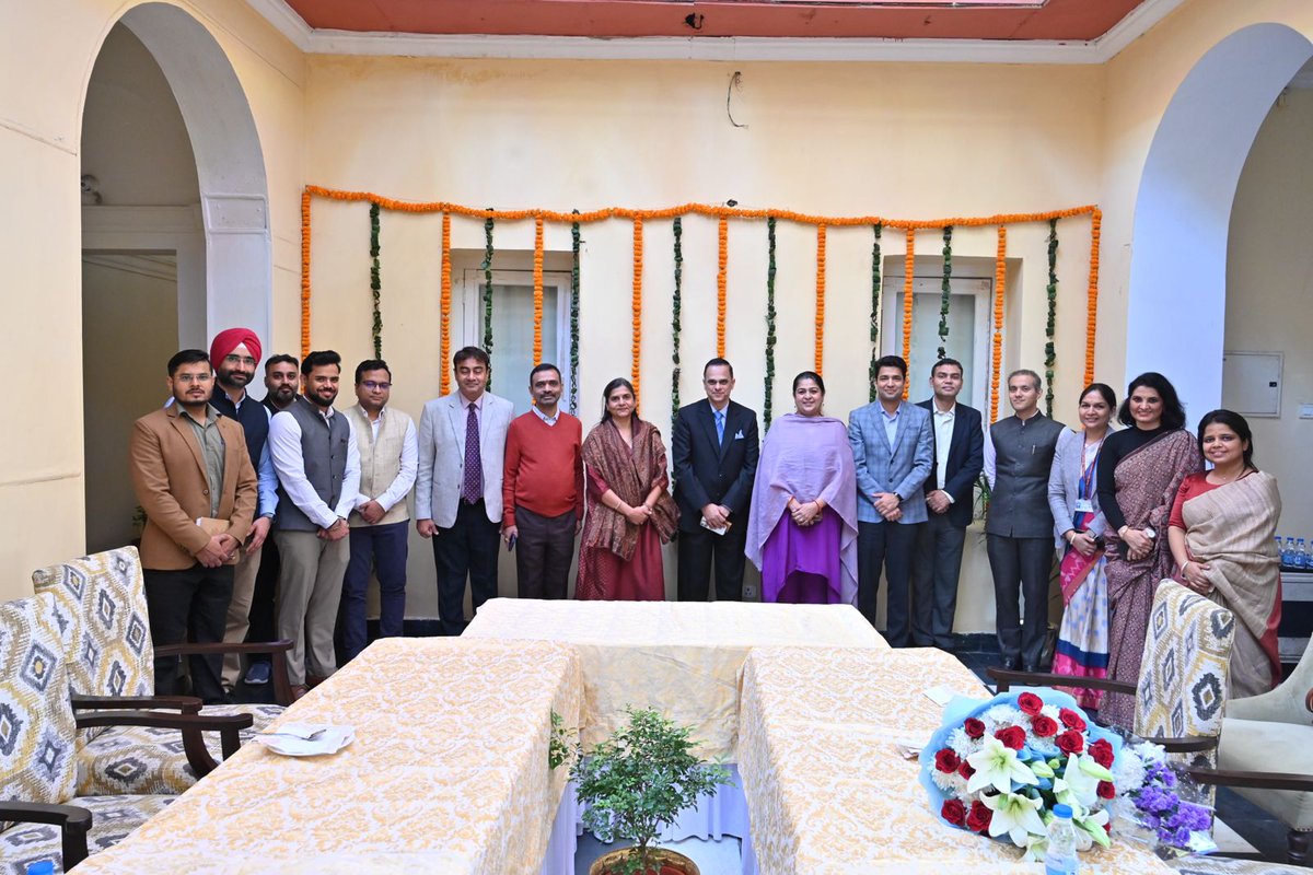 svoruganti1466's tweet photo. Today at Bikaner House New Delhi, interacted with the IAS officers of Rajasthan cadre serving on central deputation in Government of India. 

Dt 29 November 2025

@BhajanlalBjp 
@RajGovOfficial https://t.co/nKbdFjJURz
