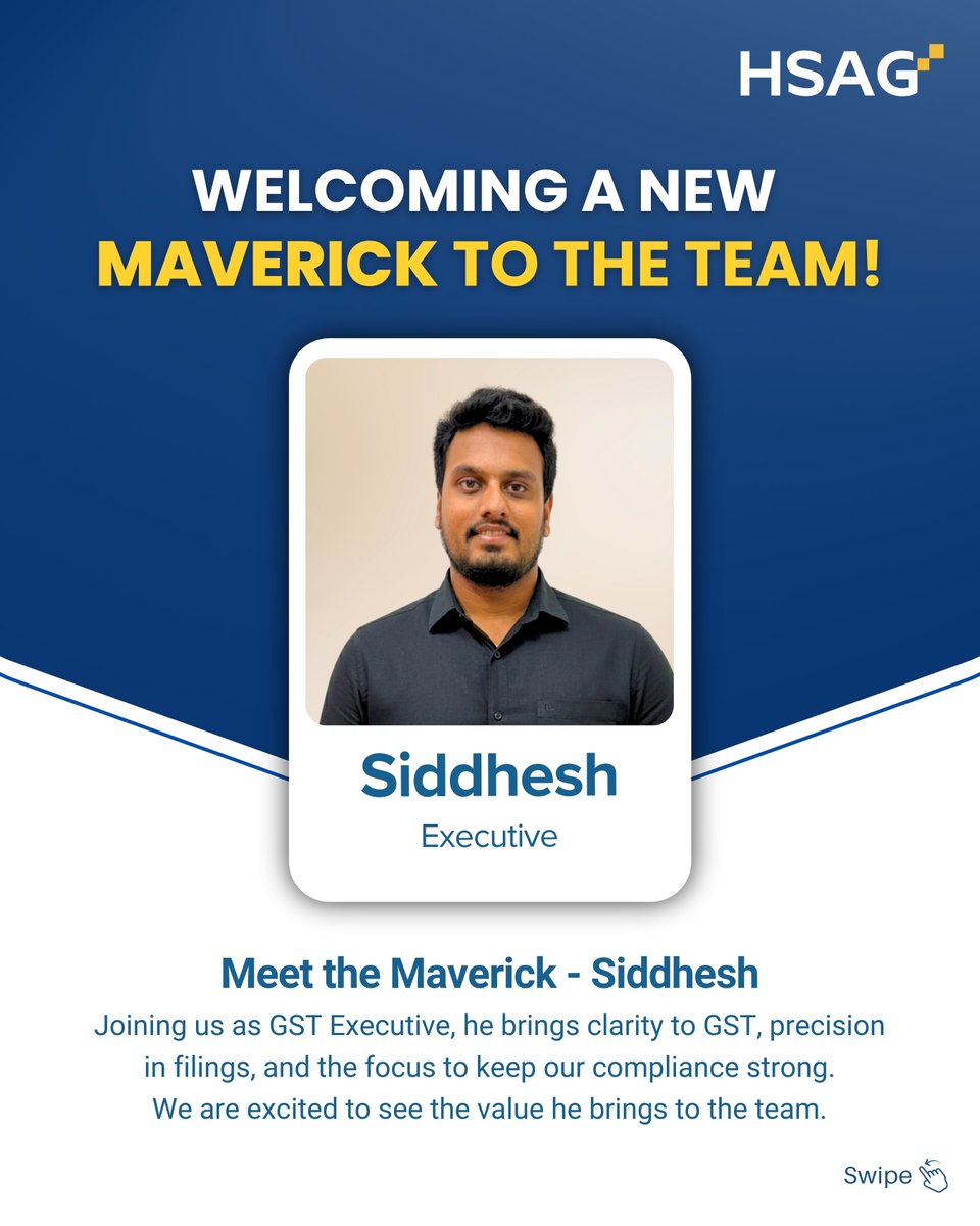 hsagindia's tweet image. New beginnings bring new energy! 🌟 

We’re excited to welcome our new team members to HSAG. With fresh ideas and passion, they’re ready to grow, learn, and make an impact together. 💪

#HSAG #WelcomeAboard #NewBeginnings #TeamGrowth