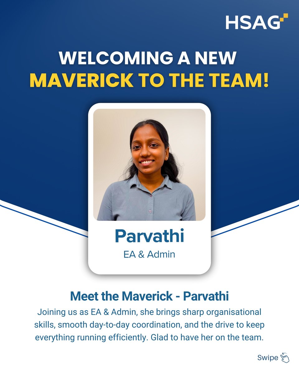 hsagindia's tweet image. New beginnings bring new energy! 🌟 

We’re excited to welcome our new team members to HSAG. With fresh ideas and passion, they’re ready to grow, learn, and make an impact together. 💪

#HSAG #WelcomeAboard #NewBeginnings #TeamGrowth