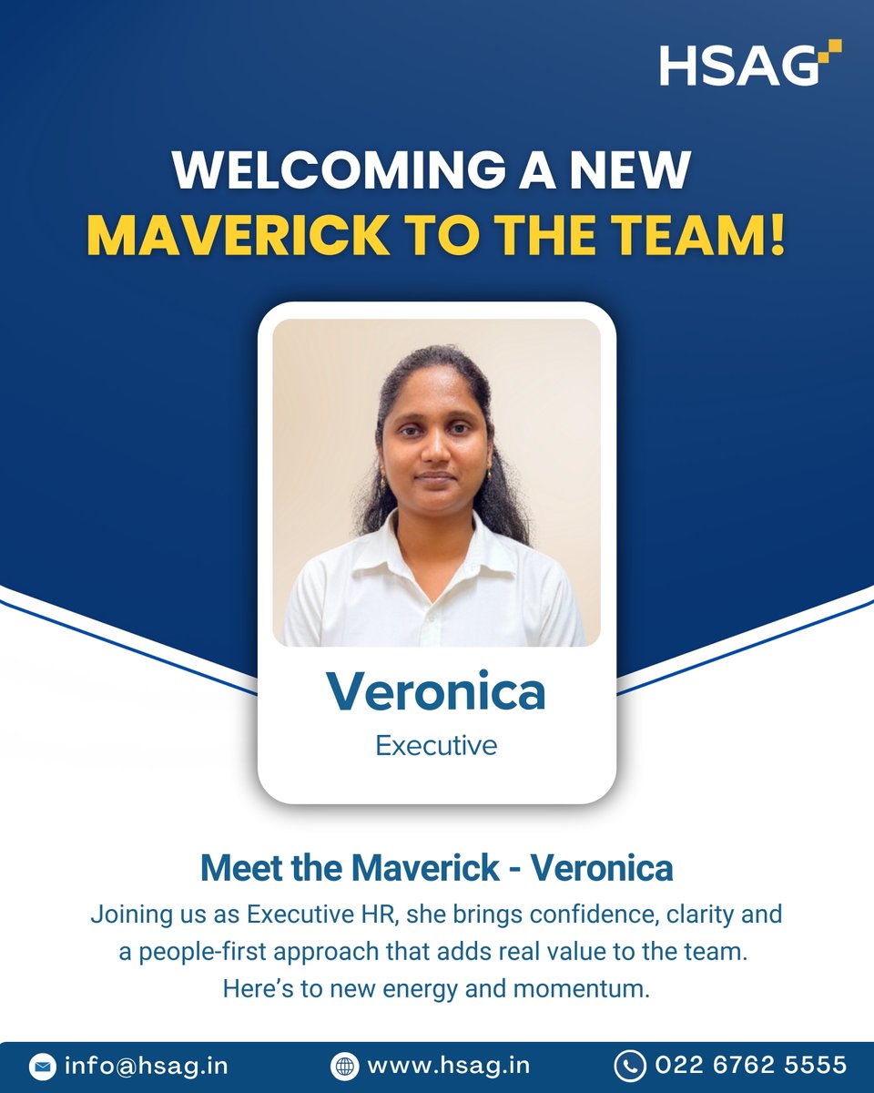 hsagindia's tweet image. New beginnings bring new energy! 🌟 

We’re excited to welcome our new team members to HSAG. With fresh ideas and passion, they’re ready to grow, learn, and make an impact together. 💪

#HSAG #WelcomeAboard #NewBeginnings #TeamGrowth