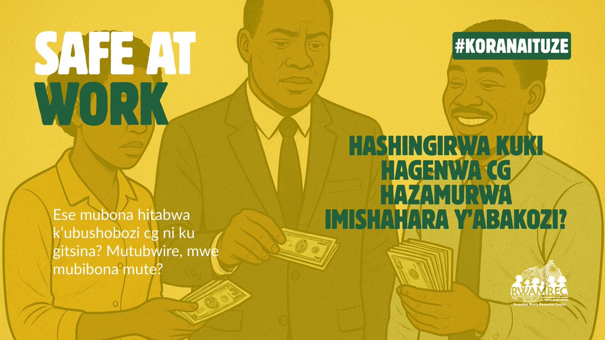 harerimana_tito's tweet image. Mu bigo by’abikorera, 

Hashingirwa kuki hagenwa cg hazamurwa imishahara y’abakozi?

Ese hitabwa ku bushobozi cg bashingira ku gitsina runaka?

Mwe mubibona mute cg aho muzi bigenda bite?

Hagakwiye gushingirwa ku byo ushobora gukora, umusaruro utanga, n’uruhare rwawe mu guteza…