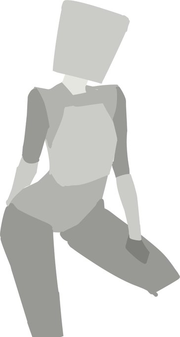 最近の描き方
近くの部品と色が被らないグレーでざっくり形を取りつつ新規レイヤーでどんどんパーツを追加しながら各部品を整えていくとなんやかんや完成している

メリット:バランス調整がバカほどやりやすい、ポーズのイメージを固めやすい、修正が早い、完成品がイメージからズレにくいなどなど 