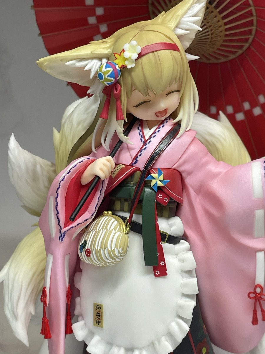 スズランちゃんフィギュア、雪晴おべべ出来ました。
#アークナイツ