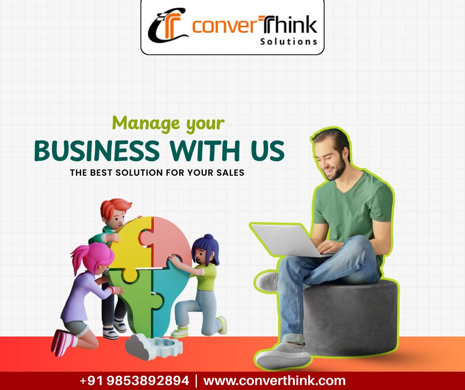 converthink's tweet image. Looking to take your sales to the next level?
With our all-in-one business management solution, you can streamline your daily operations, boost performance, and focus on what truly matters: growing your business.