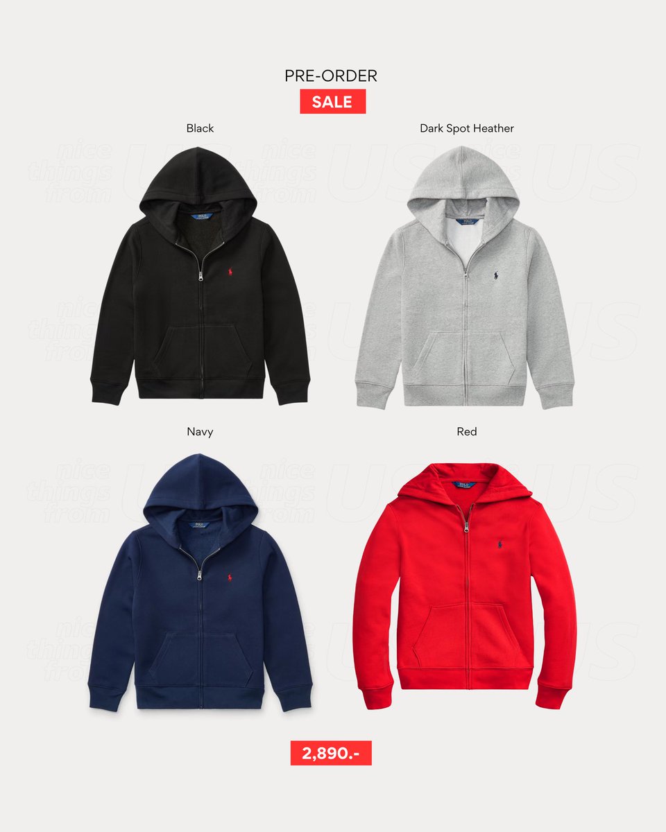 nthingsfromUS's tweet image. BLACK FRIDAY SALE 30% 🔥🔥

Polo Ralph Lauren 🏇 Fleece Full-Zip Hoodie (Boy Size) ไซส์เด็กโต อีกหนึ่งรุ่นฮิตค่า ราคาดีมากก🫶🏻

⚠️ ปิดรับ 1/12 ⚠️

2,890.- ส่งฟรี (มัดจำ 1450)
✈️ รอสินค้า 3-4 weeks

#polothailand #poloralphlaurenthailand #พรีเมกา #พรีออเดอร์อเมริกา #พรีออเดอร์usa