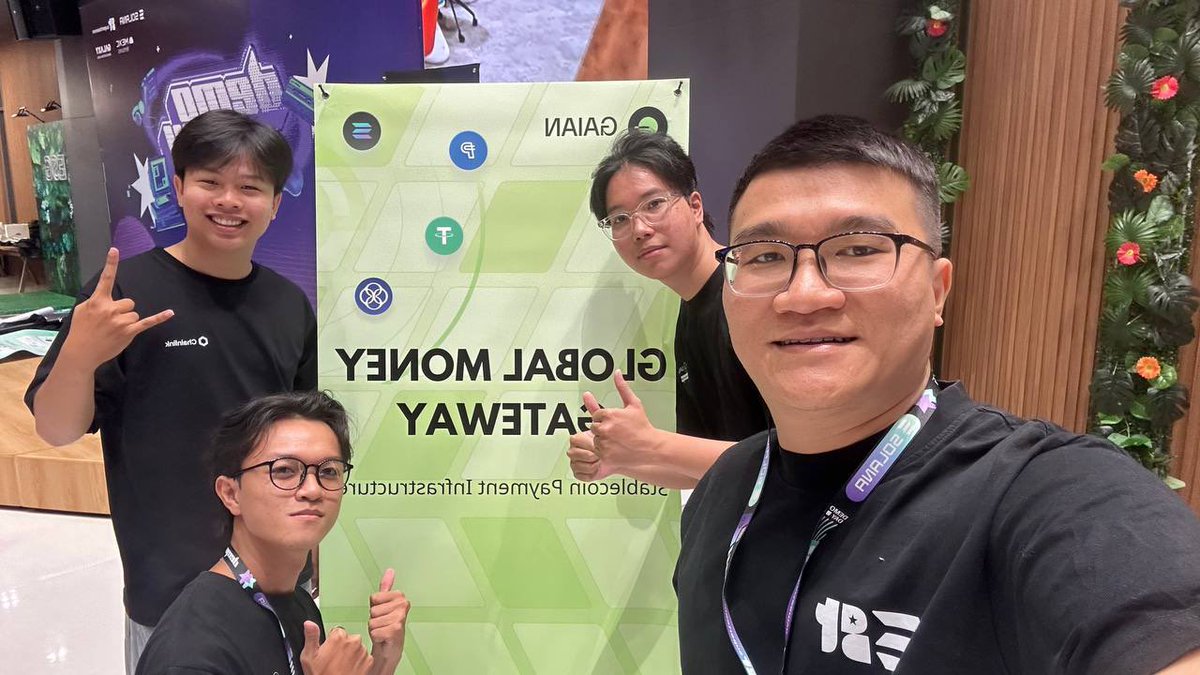 vugiang_2703's tweet photo. @Gaian_hq at Solana Demo Day ๐๐ฅ.
The presentation was a great success thanks to @KhaTruong8 - Head of Gaian.
#superteamvn #solanademoday https://t.co/dJ6Mks4Qkp