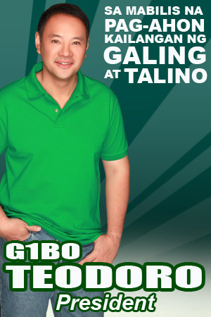 daxdyn's tweet photo. 2028 Vote for President!
Gilbert 'Gibo' Teodoro, Jr.
OFW's for Gibo! https://t.co/aqw8WBcfFC