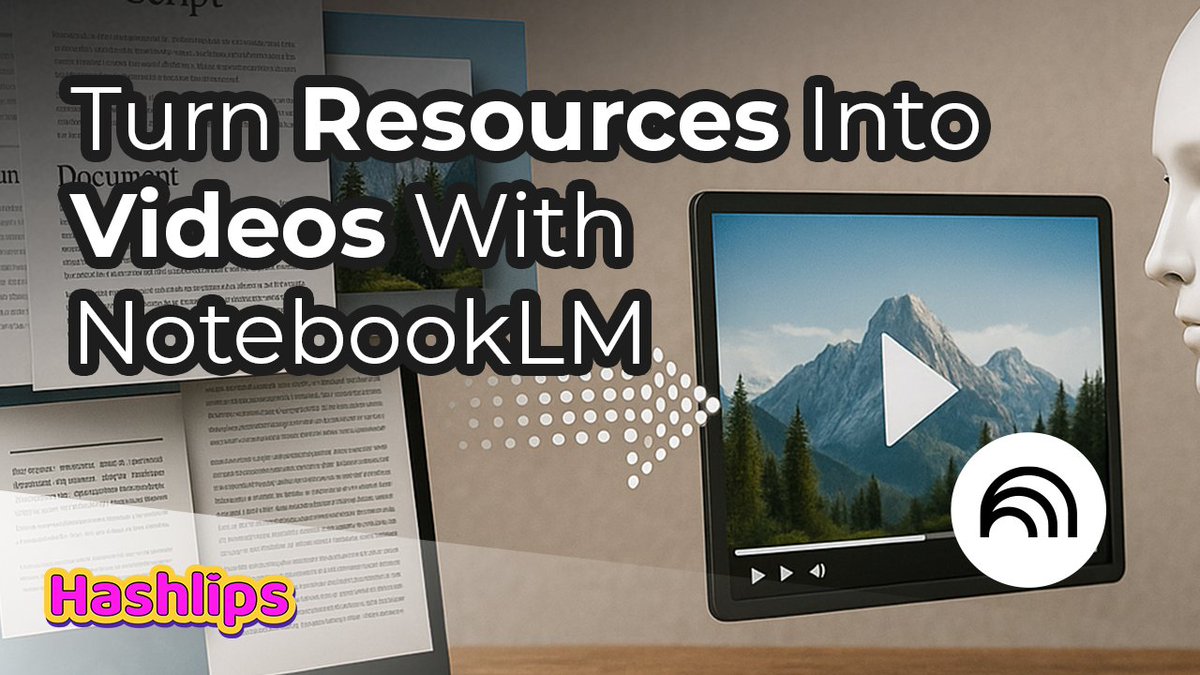 Hashlipsnft's tweet image. Turn Resources Into Videos With NotebookLM
youtube.com/watch?v=_zVdmb…