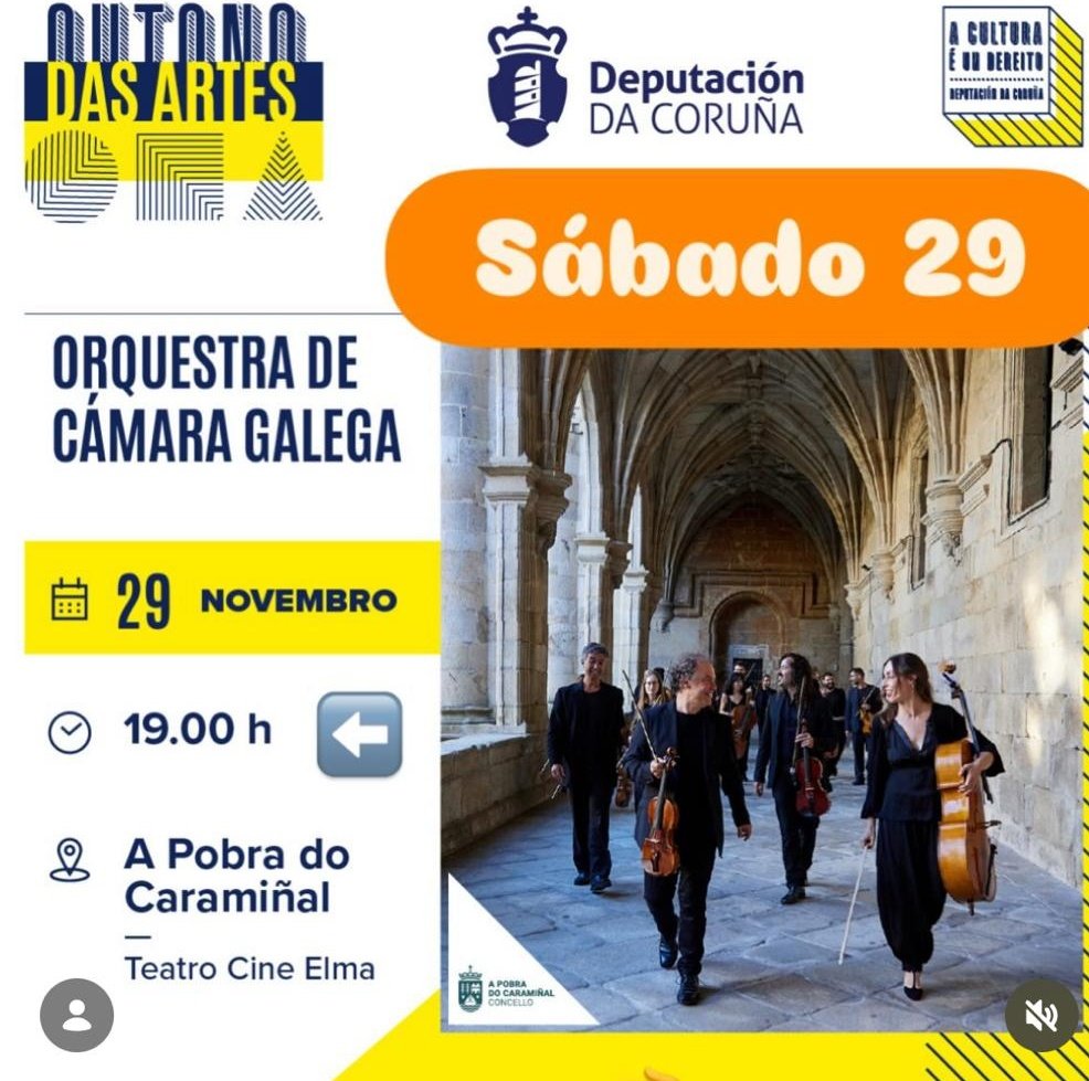 ocga95's tweet photo. A Pobra do Caramiñal
29/11/2025 - 19.00
Teatro Cine Elma https://t.co/j9b1alV136