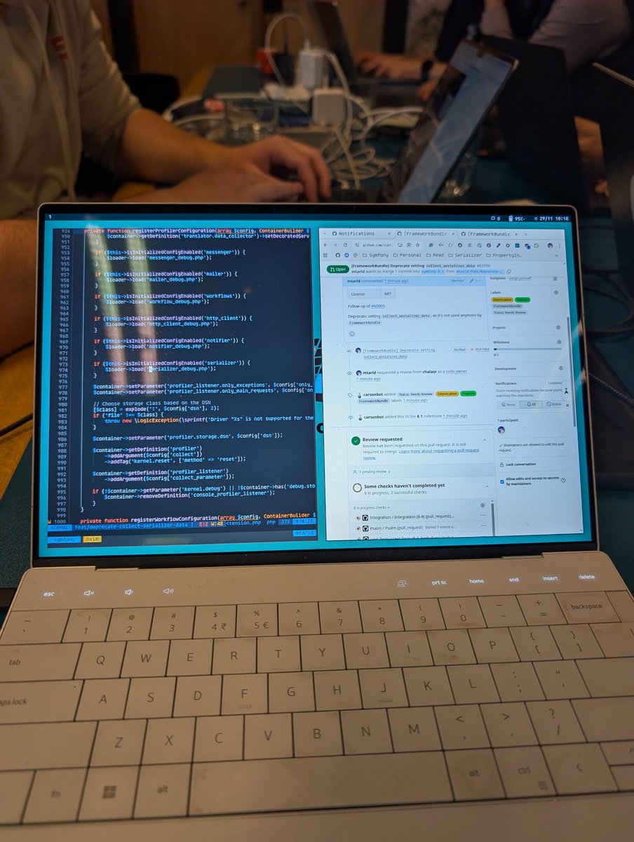 BakslashHQ's tweet image. Fueling the #SymfonyCon Hackday with code, coffee, and @BakslashHQ energy. ☕

Proud to sponsor today&apos;s Hackday and contribute to making @symfony even better. 💛