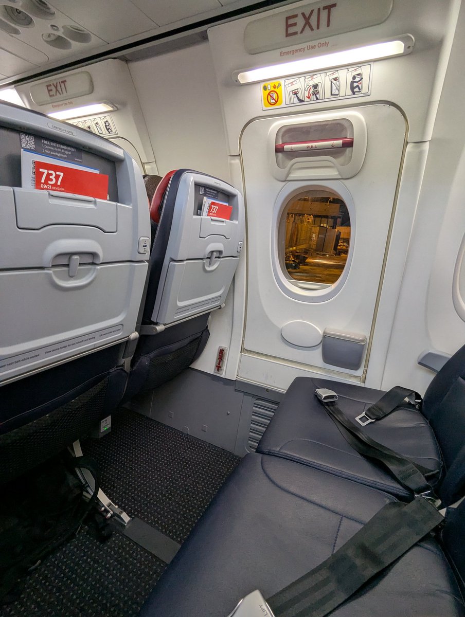 Take the 5 AM flight to get an entire exit row to yourself